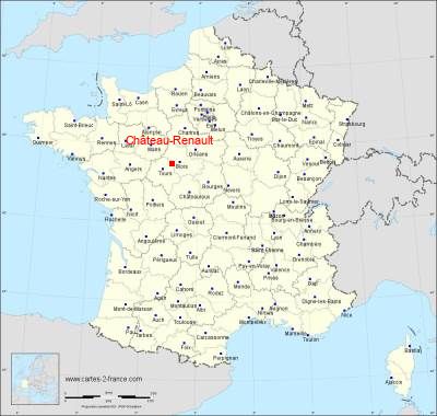 Carte de Château-Renault