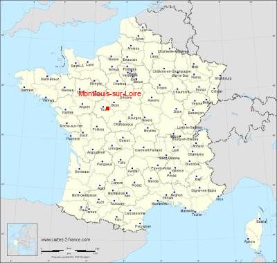 Carte de Montlouis-sur-Loire