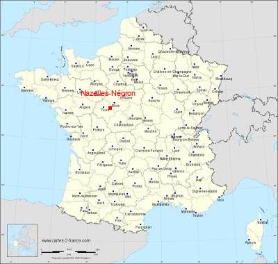 Carte de Nazelles-Négron