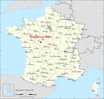 Carte de Reignac-sur-Indre
