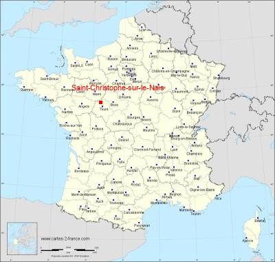 Carte de Saint-Christophe-sur-le-Nais