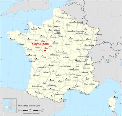 Carte de Saint-Epain