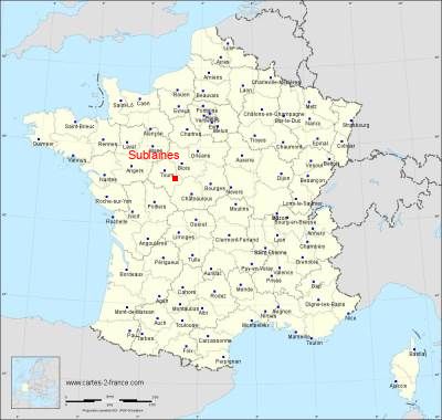Carte de Sublaines