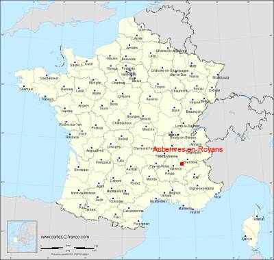 Carte de Auberives-en-Royans
