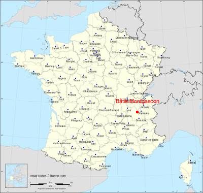 Carte de Bâtie-Montgascon
