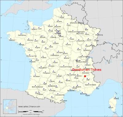 Carte de Cornillon-en-Trièves