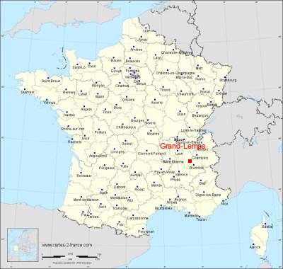 Carte de Grand-Lemps