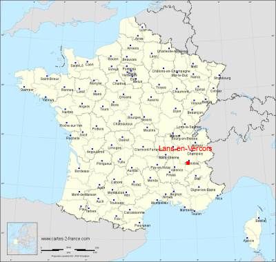 Carte de Lans-en-Vercors