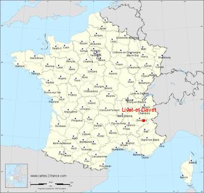 Carte de Livet-et-Gavet