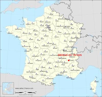 Carte de Malleval-en-Vercors