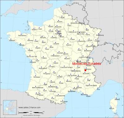 Carte de Miribel-les-Echelles