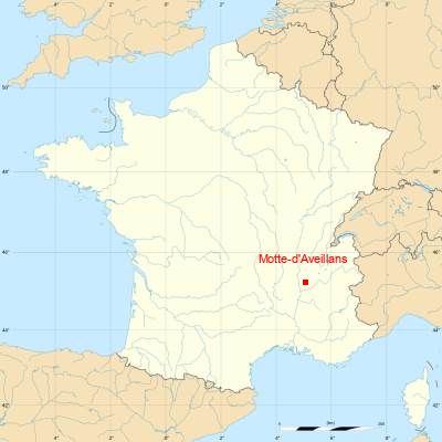 Fond de carte avec Motte-d'Aveillans