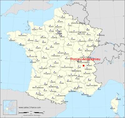 Carte de Porcieu-Amblagnieu