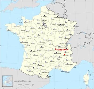 Carte de Proveysieux