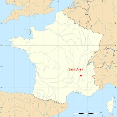 Fond de carte avec Saint-Arey