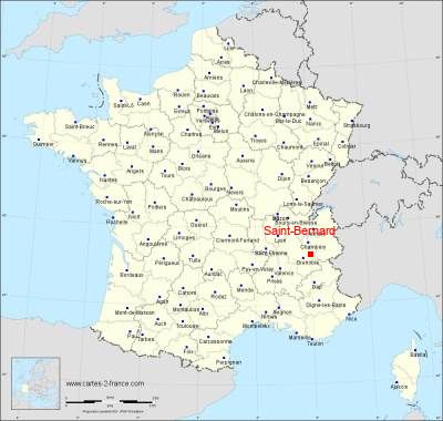 Carte de Saint-Bernard