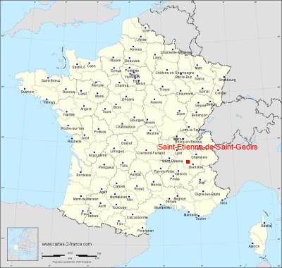 Carte de Saint-Etienne-de-Saint-Geoirs