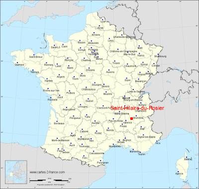 Carte de Saint-Hilaire-du-Rosier