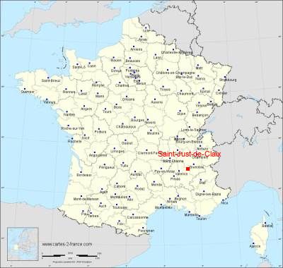 Carte de Saint-Just-de-Claix