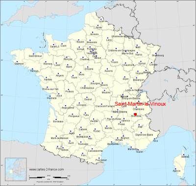 Carte de Saint-Martin-le-Vinoux