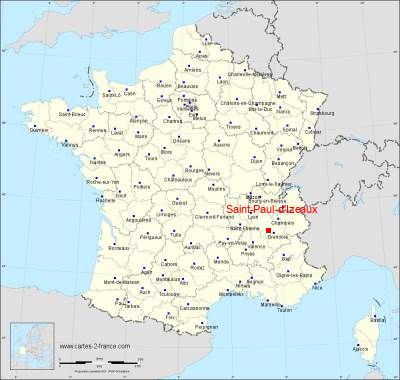 Carte de Saint-Paul-d'Izeaux