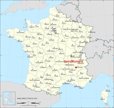 Carte de Saint-Romans