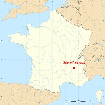 Fond de carte avec Salette-Fallavaux