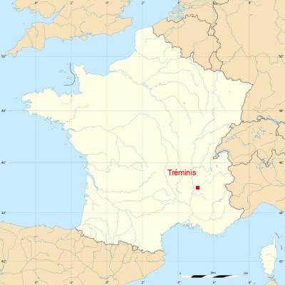 Fond de carte avec Tréminis