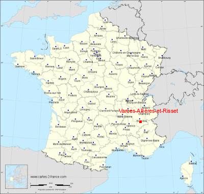 Carte de Varces-Allières-et-Risset