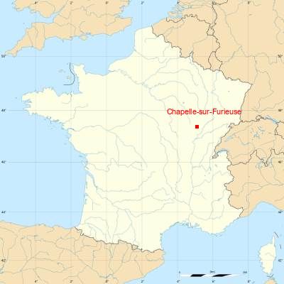 Fond de carte avec Chapelle-sur-Furieuse