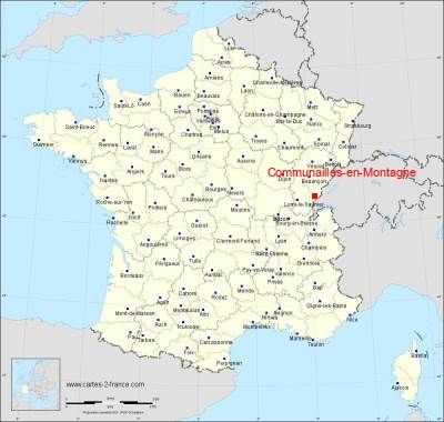 Carte de Communailles-en-Montagne