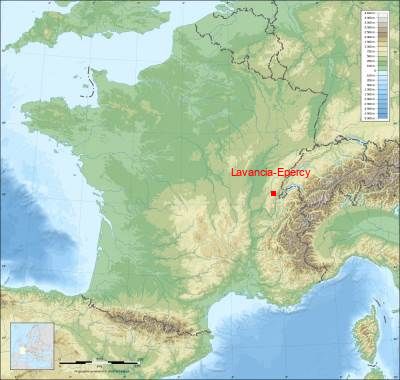 Carte de Lavancia-Epercy