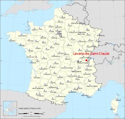 Carte de Lavans-lès-Saint-Claude