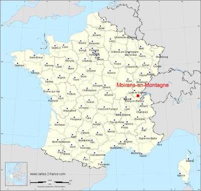 Carte de Moirans-en-Montagne