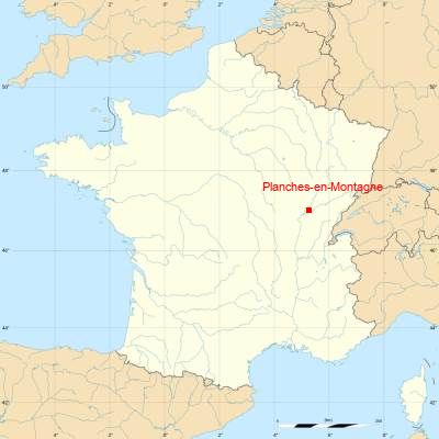 Fond de carte avec Planches-en-Montagne