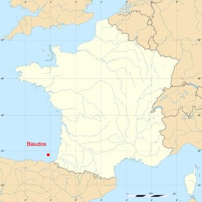 Fond de carte avec Biaudos