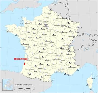 Carte de Biscarrosse