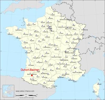 Carte de Duhort-Bachen