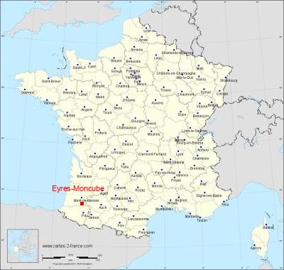 Carte de Eyres-Moncube