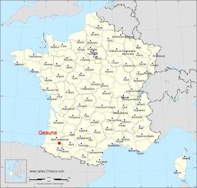 Carte de Geaune