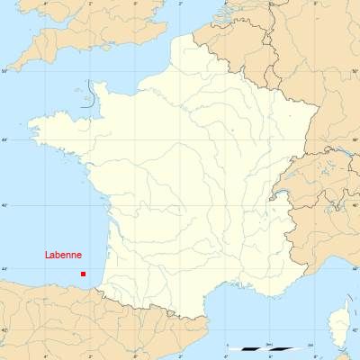 Fond de carte avec Labenne