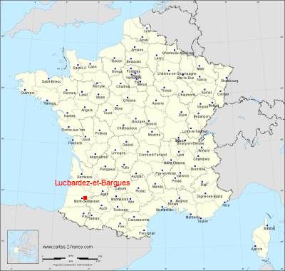 Carte de Lucbardez-et-Bargues