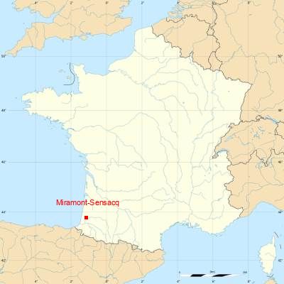 Fond de carte avec Miramont-Sensacq