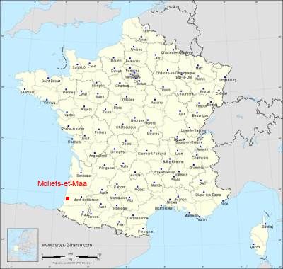 Carte de Moliets-et-Maa