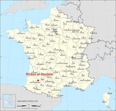 Carte de Rimbez-et-Baudiets