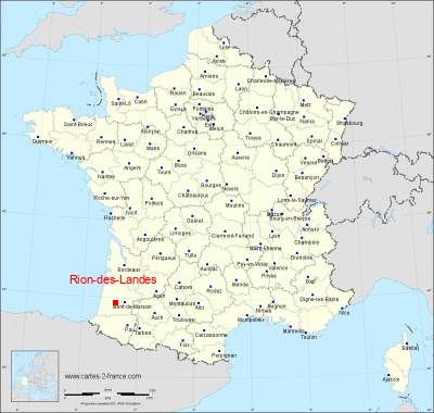 Carte de Rion-des-Landes