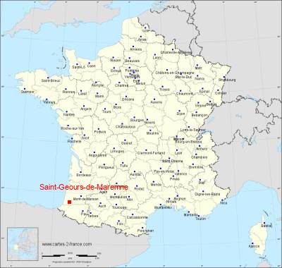 Carte de Saint-Geours-de-Maremne