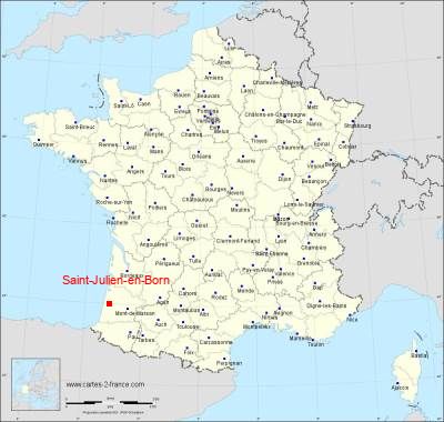 Carte de Saint-Julien-en-Born