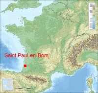 localisation mairie de Saint-Paul-en-Born