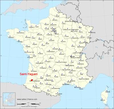 Carte de Saint-Yaguen
